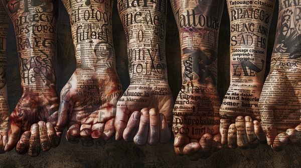 Tatouage de citation : comprendre la typographie