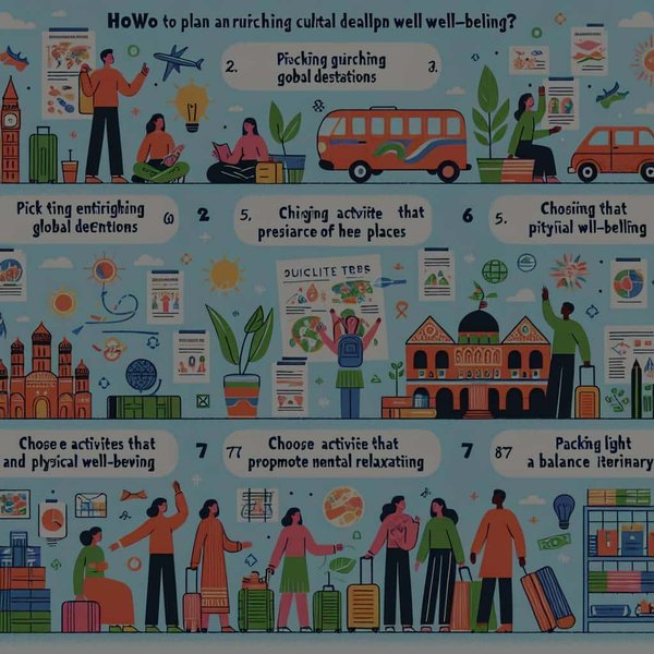 Comment planifier des voyages culturels enrichissants qui favorisent le bien-être mental et physique ?